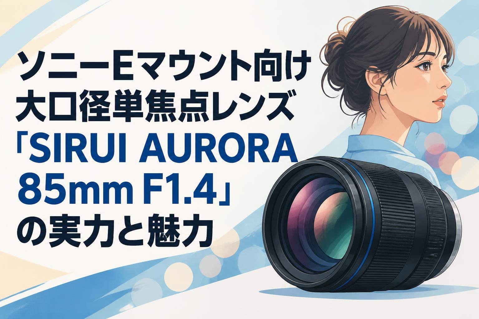 ソニーEマウント向け大口径単焦点レンズ「SIRUI AURORA 85mm F1.4」の