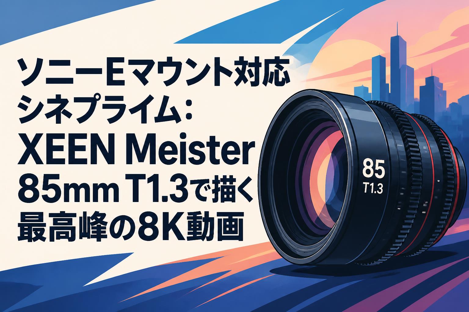 ソニーEマウント対応シネプライム：XEEN Meister 85mm T1.3で描く最