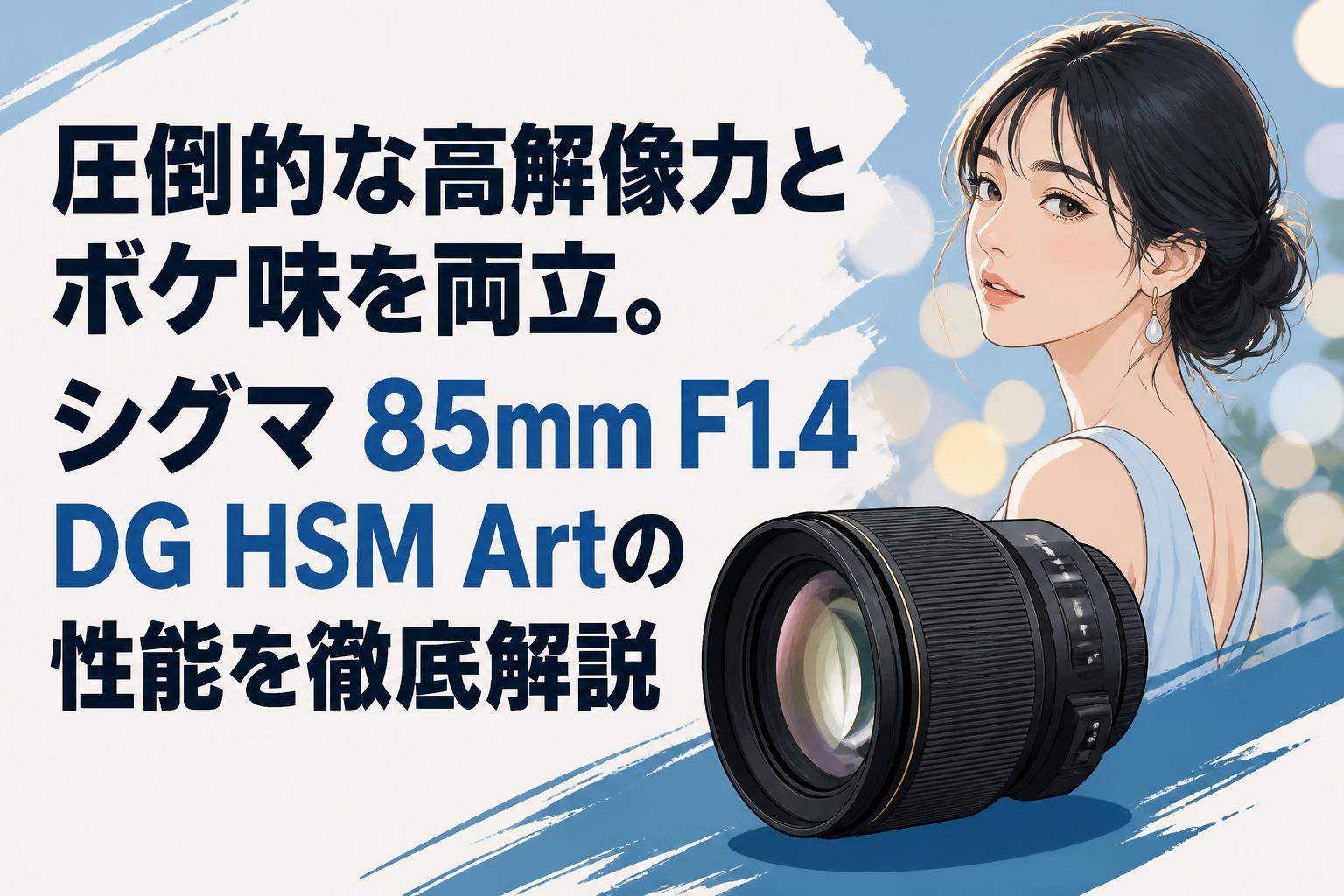 圧倒的な高解像力とボケ味を両立。シグマ 85mm F1.4 DG HSM Artの性能