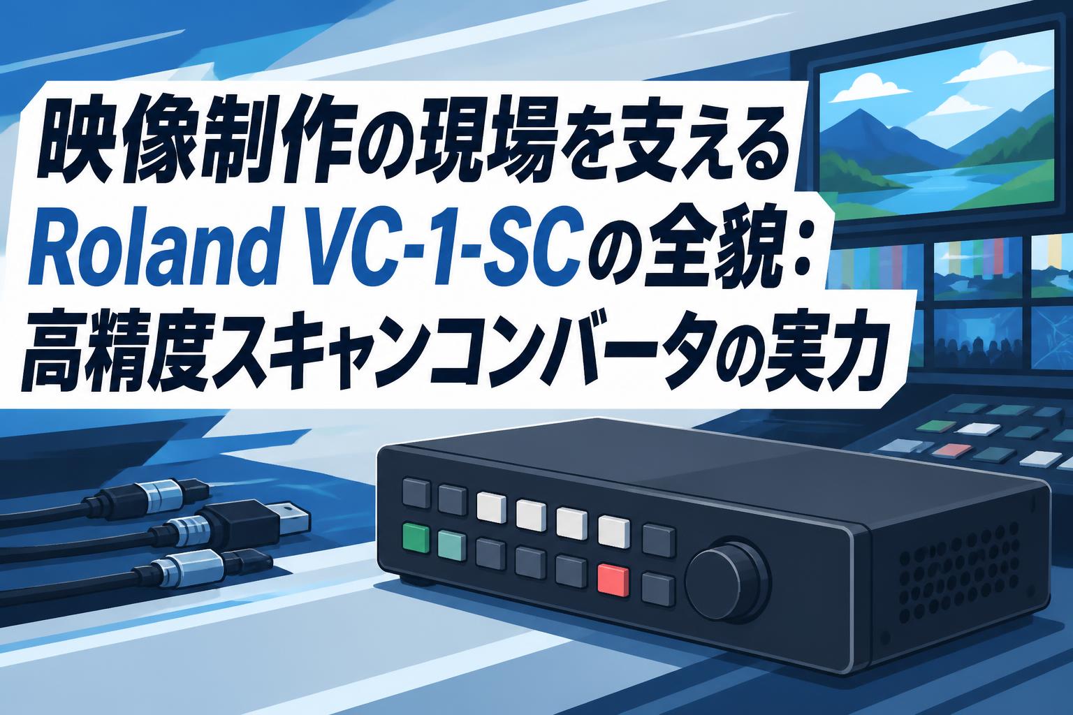 映像制作の現場を支えるRoland VC-1-SCの全貌：高精度スキャン