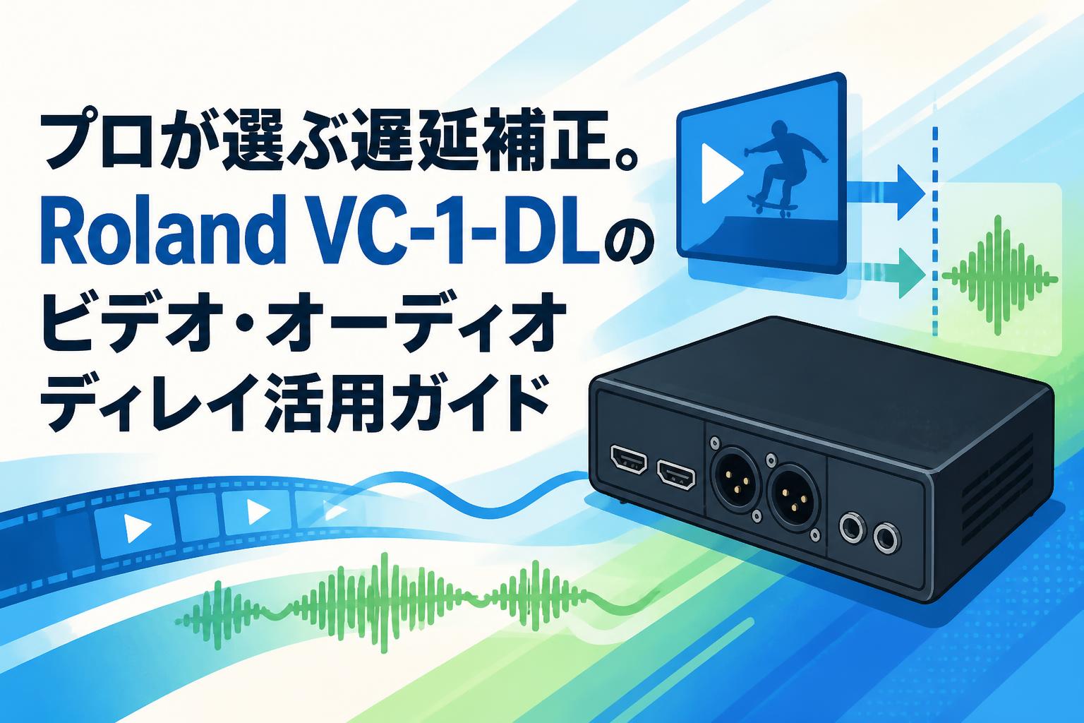 プロが選ぶ遅延補正。Roland VC-1-DLのビデオ・オーディオディレイ活用