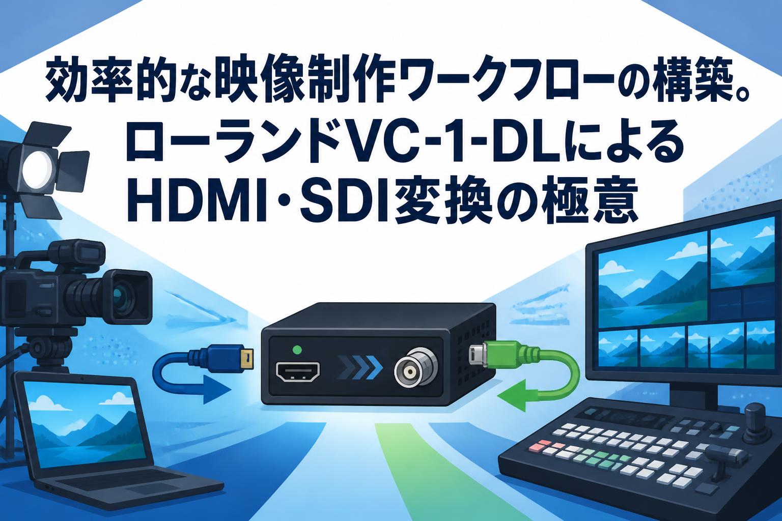 効率的な映像制作ワークフローの構築。ローランドVC-1-DLによるHDMI