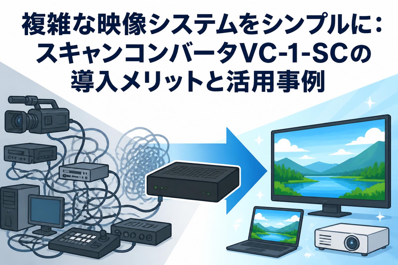 複雑な映像システムをシンプルに：スキャンコンバータVC-1-SCの導入