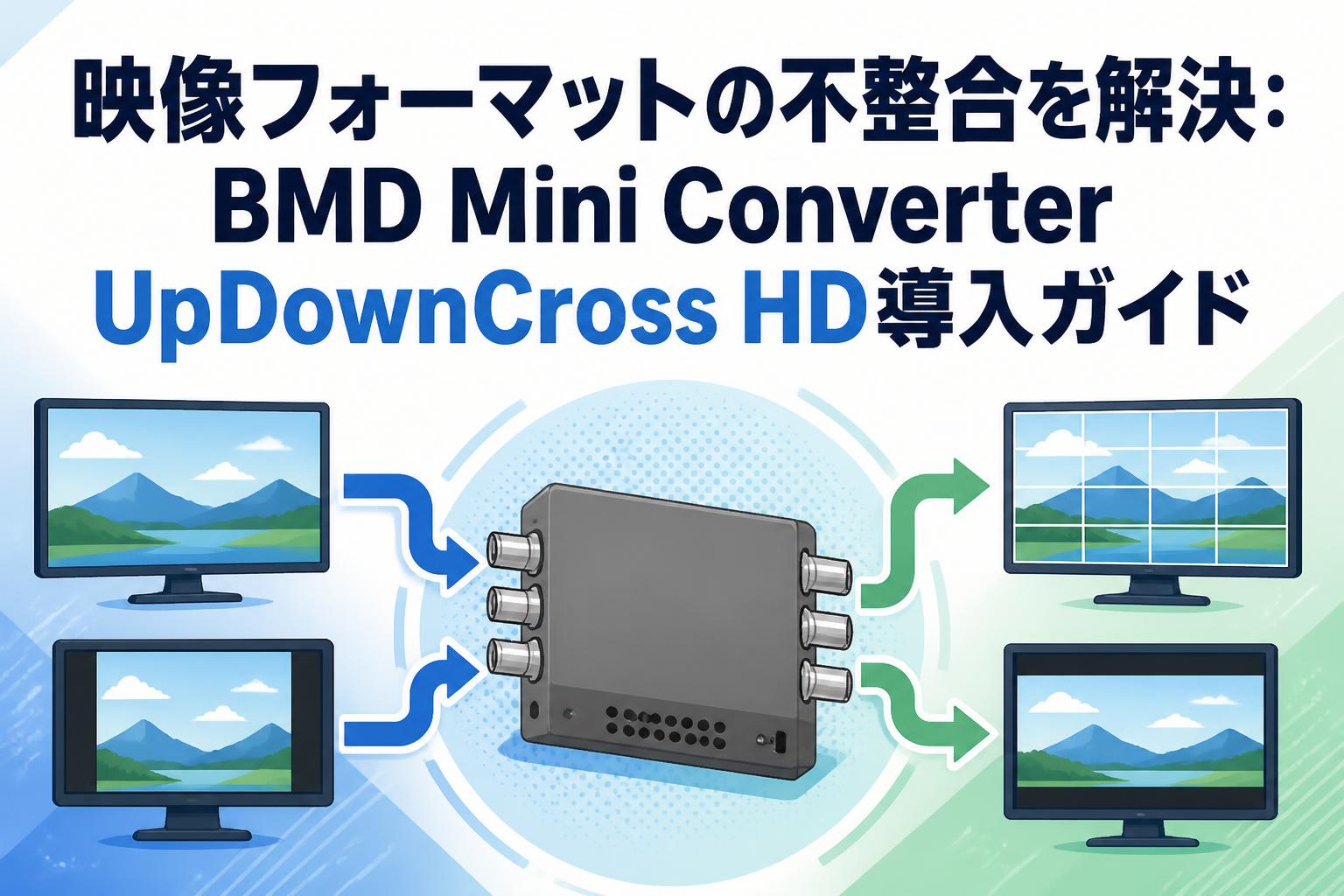 映像フォーマットの不整合を解決：BMD Mini Converter UpDownCross HD