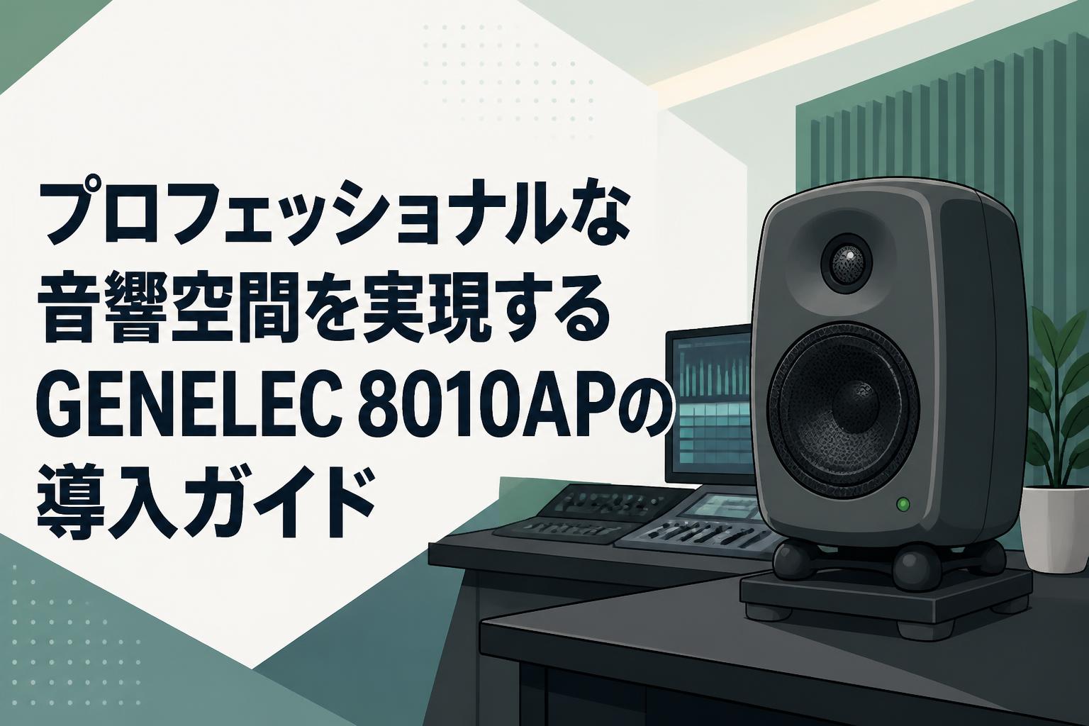 プロフェッショナルな音響空間を実現するGENELEC 8010APの導入ガイド