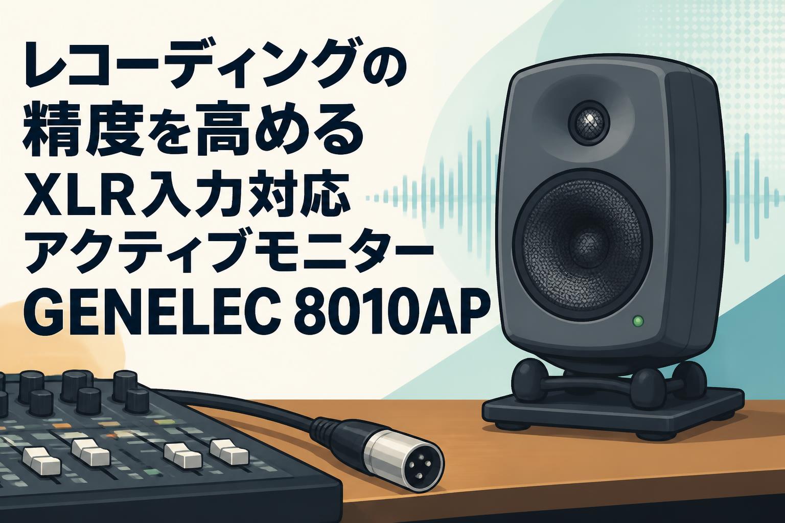 レコーディング機器セット レコーディングの精度を高めるXLR入力対応アクティブモニターGENELEC