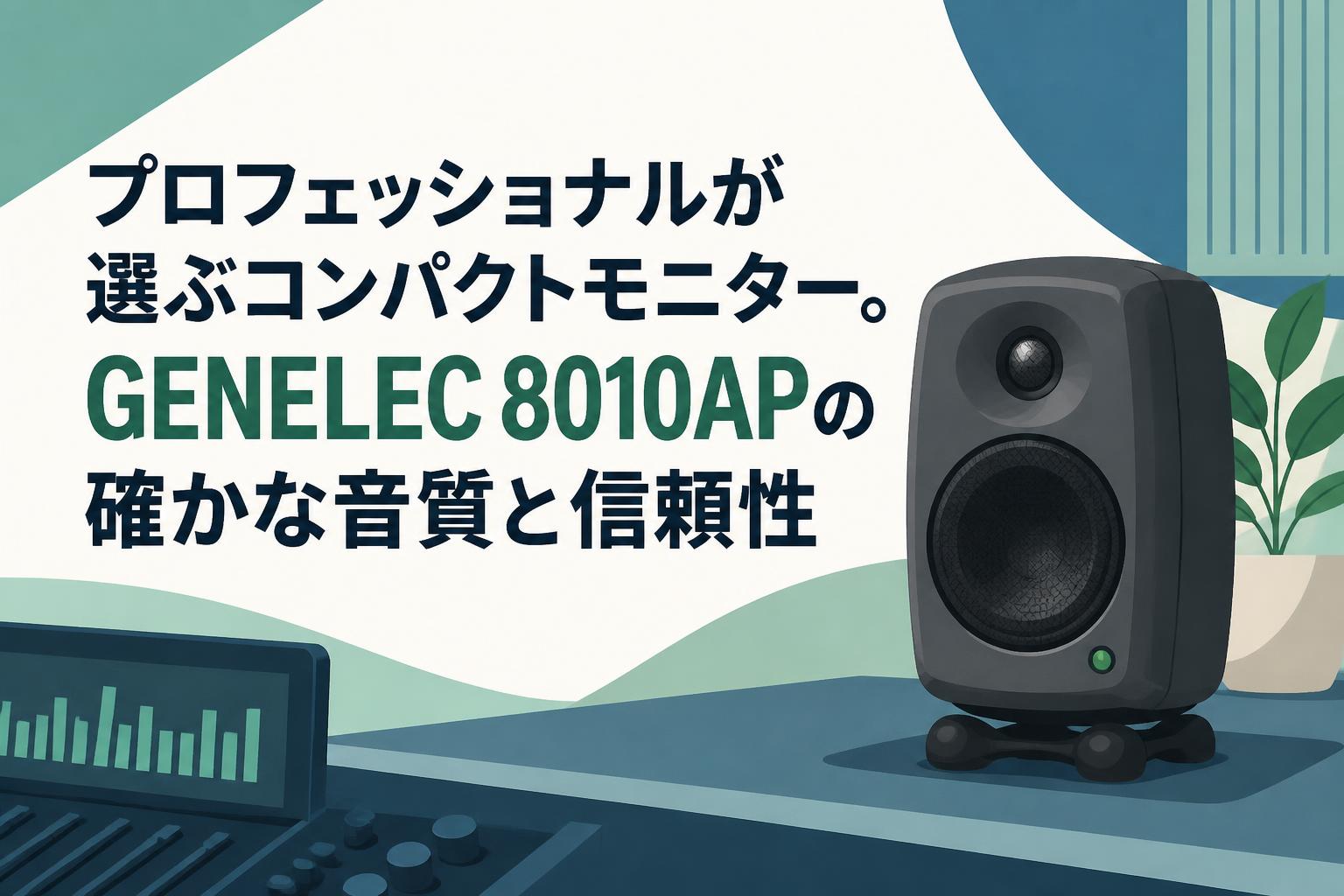 プロフェッショナルが選ぶコンパクトモニター。GENELEC 8010APの確かな