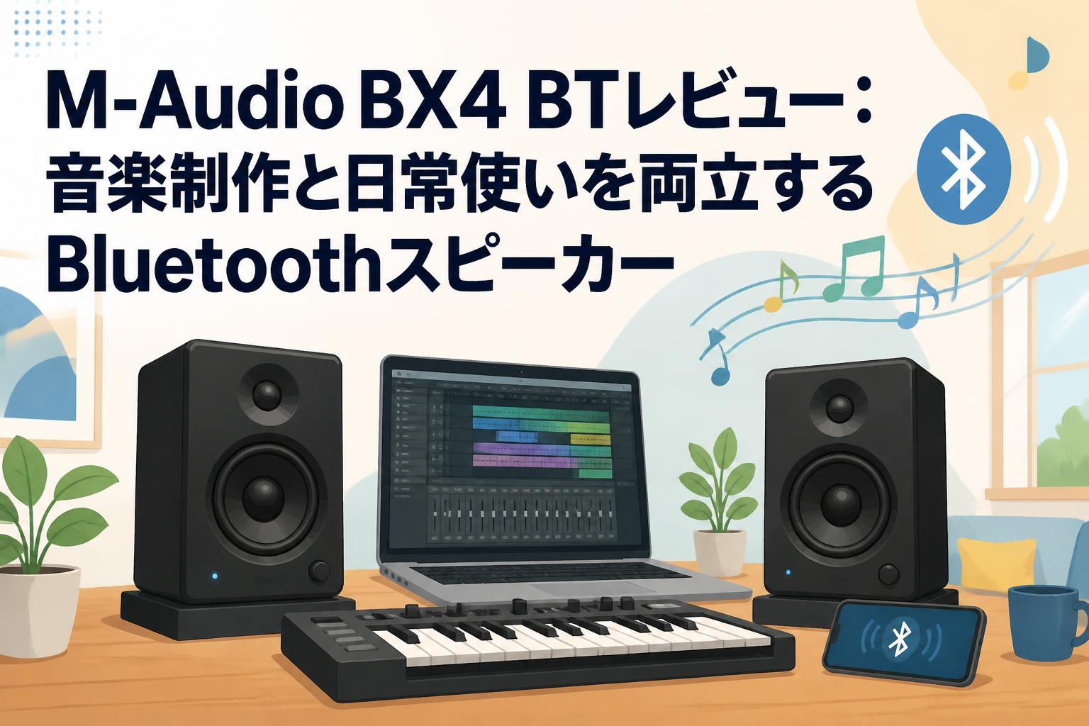 M-Audio BX4 BTレビュー：音楽制作と日常使いを両立するBluetooth
