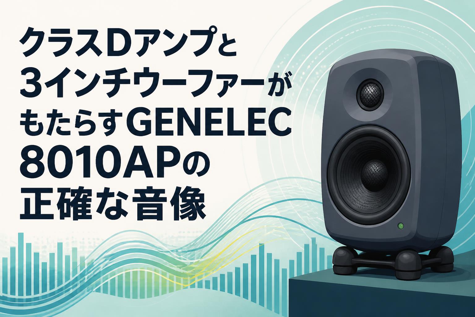 クラスDアンプと3インチウーファーがもたらすGENELEC 8010APの正確な クラスDアンプと3インチウーファーがもたらすGENELEC 8010APの正確な