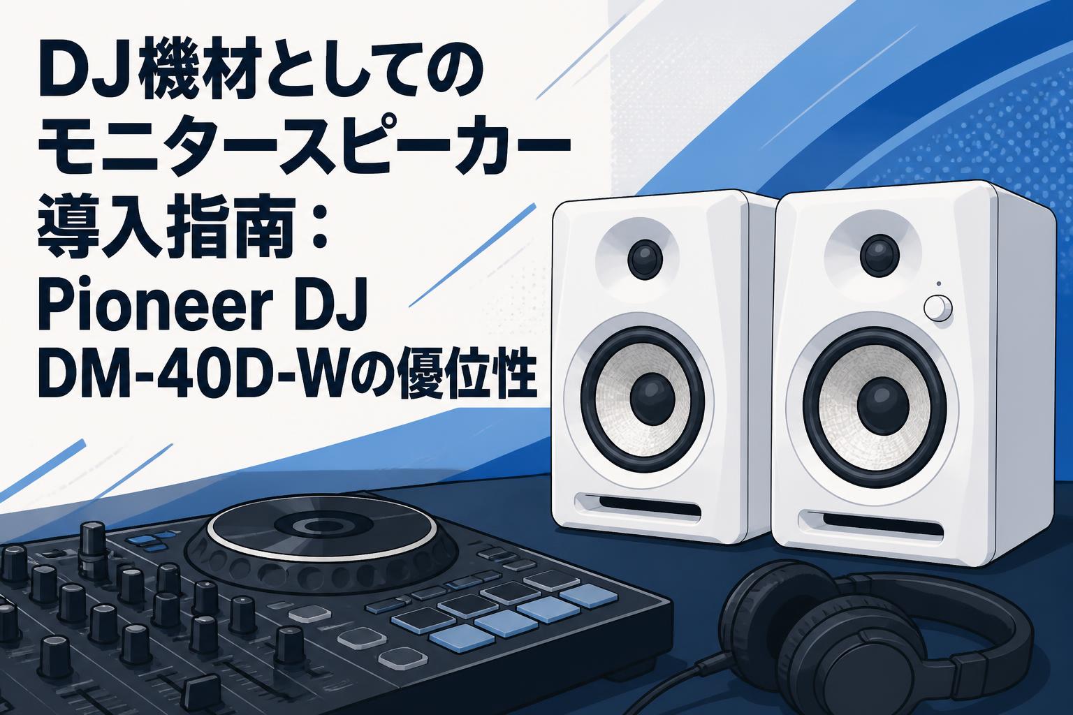 DJ機材としてのモニタースピーカー導入指南：Pioneer DJ DM-40D-Wの