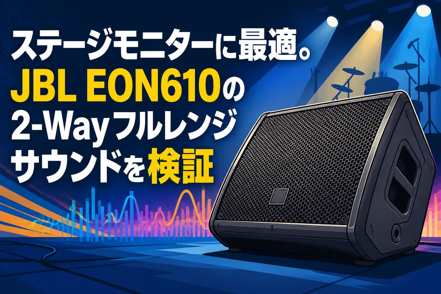 ステージモニターに最適。JBL EON610の2-Wayフルレンジサウンドを検証