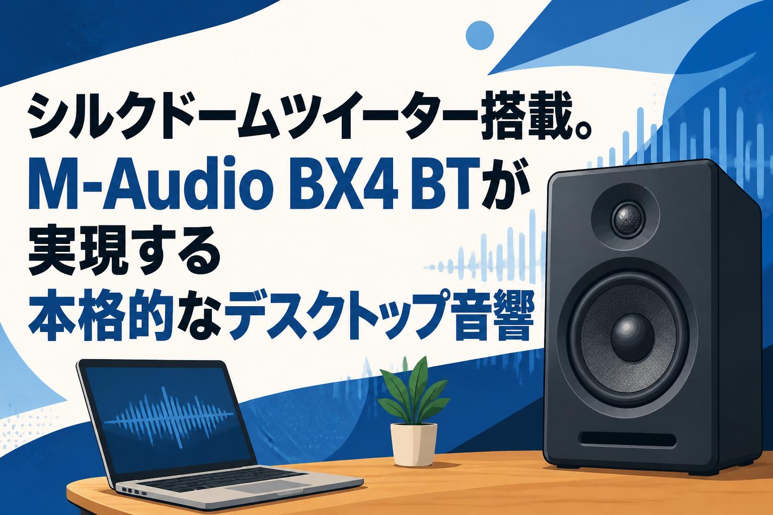 シルクドームツイーター搭載。M-Audio BX4 BTが実現する本格的な
