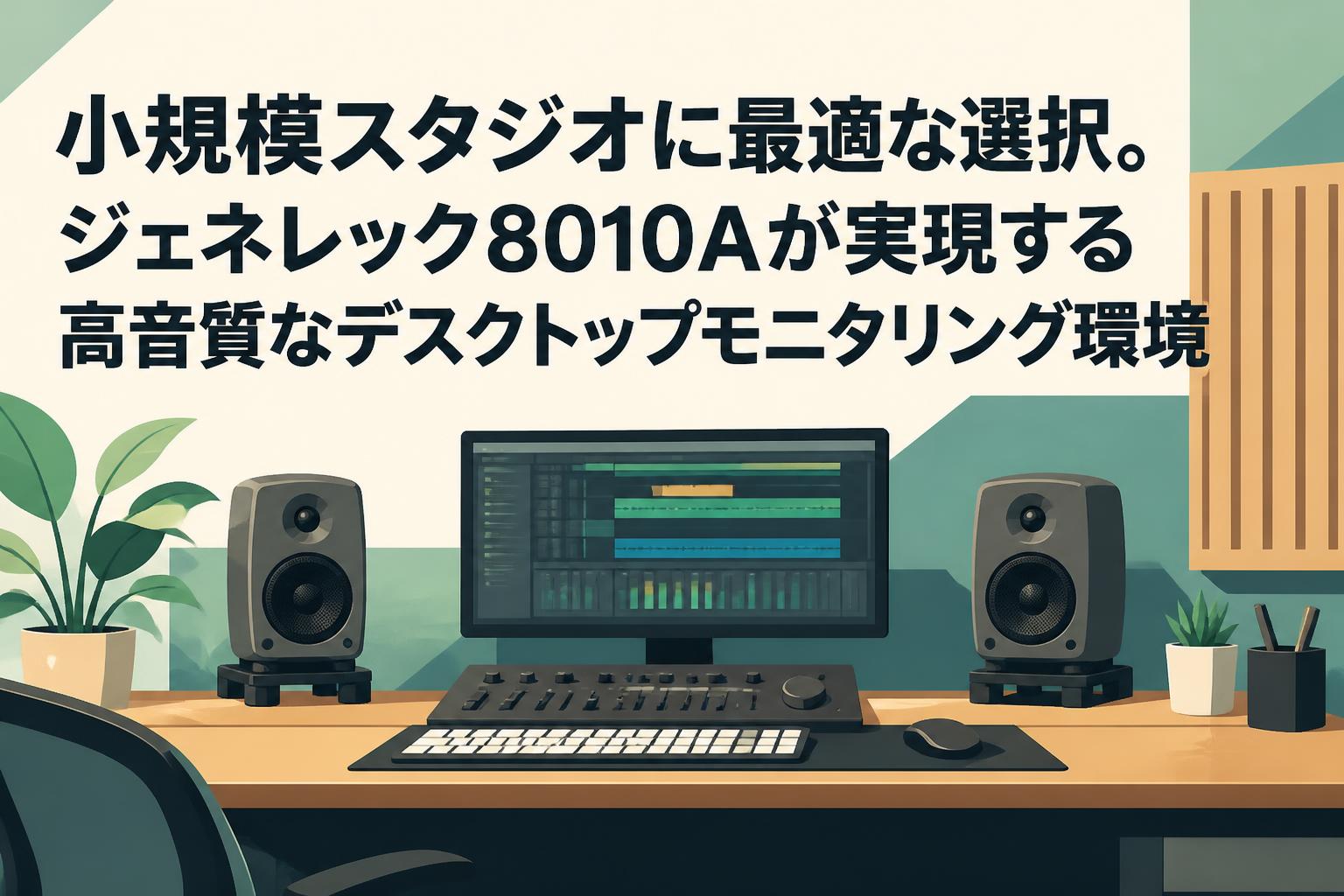 小規模スタジオに最適な選択。ジェネレック8010Aが実現する高音質な