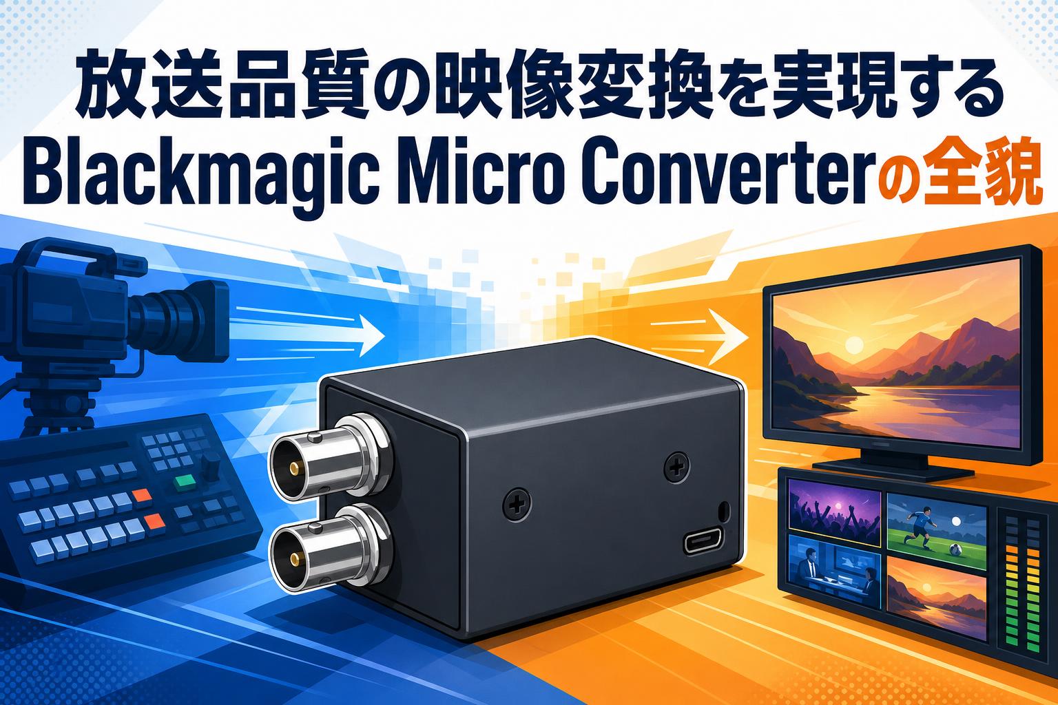 Blackmagic Design Micro Converter 電源付 5個 放送品質の映像変換を実現するBlackmagic Micro Converterの全貌