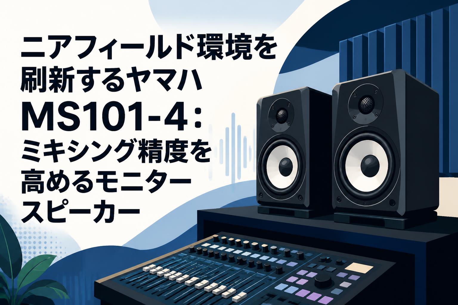 YAMAHA MS101-4 スタジオモニタースピーカー ニアフィールド環境を刷新するヤマハ MS101-4：ミキシング精度を高める