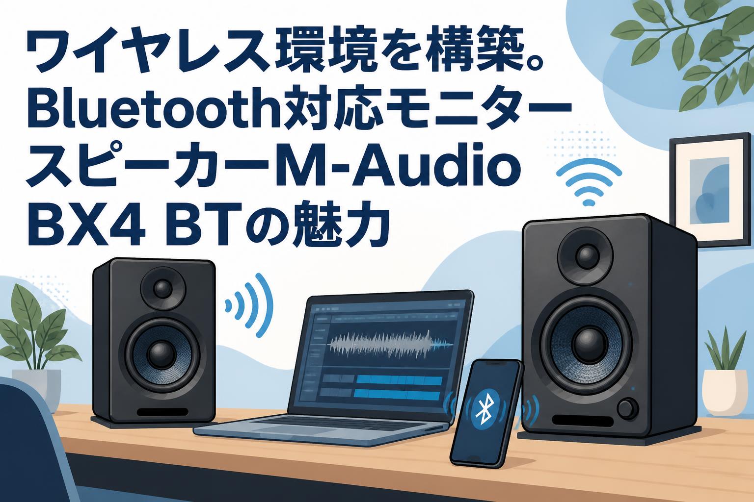 【完全未開封】M-AUDIO BX4 リファレンスモニター スピーカー ペア ワイヤレス環境を構築。Bluetooth対応モニタースピーカーM-Audio BX4