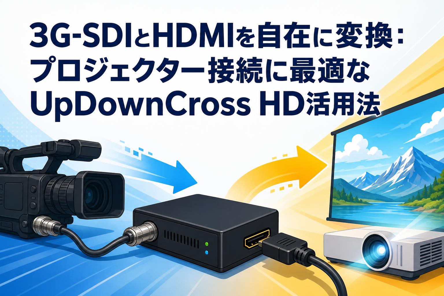 3G-SDIとHDMIを自在に変換：プロジェクター接続に最適なUpDownCross HD