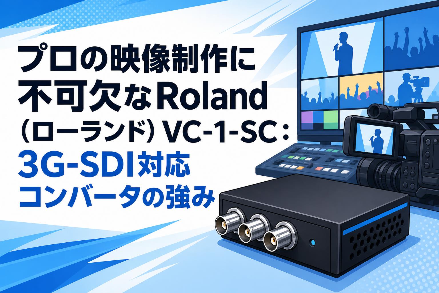 プロの映像制作に不可欠なRoland（ローランド）VC-1-SC：3G-SDI対応