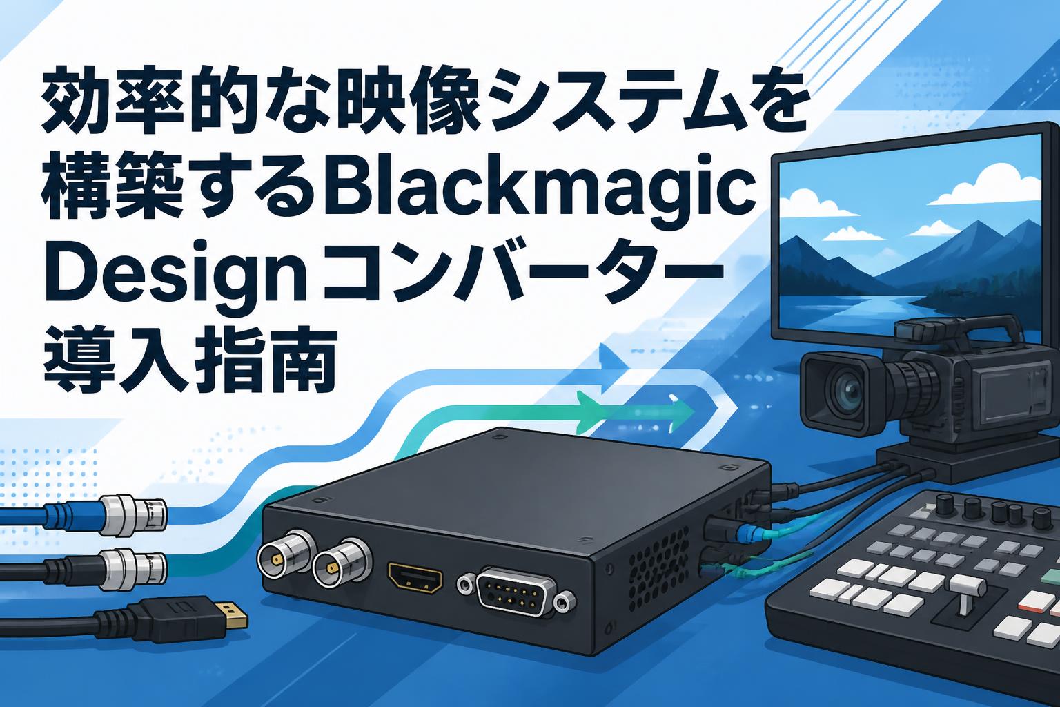 効率的な映像システムを構築するBlackmagic Designコンバーター導入