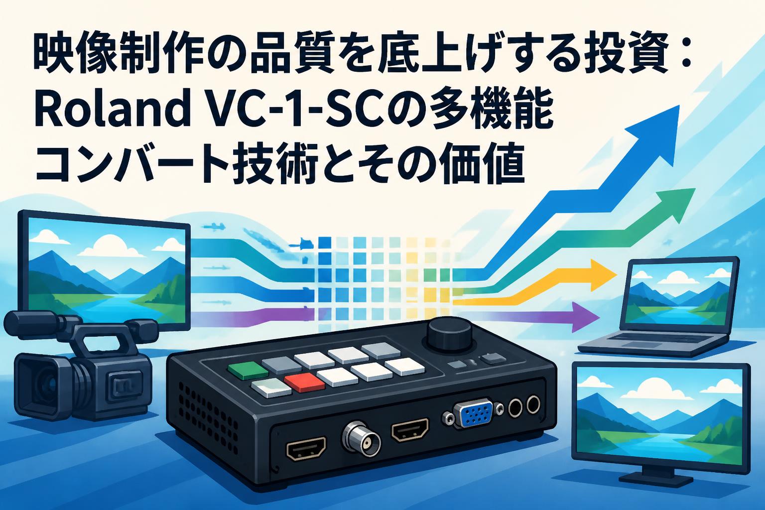 映像制作の品質を底上げする投資：Roland VC-1-SCの多機能コンバート