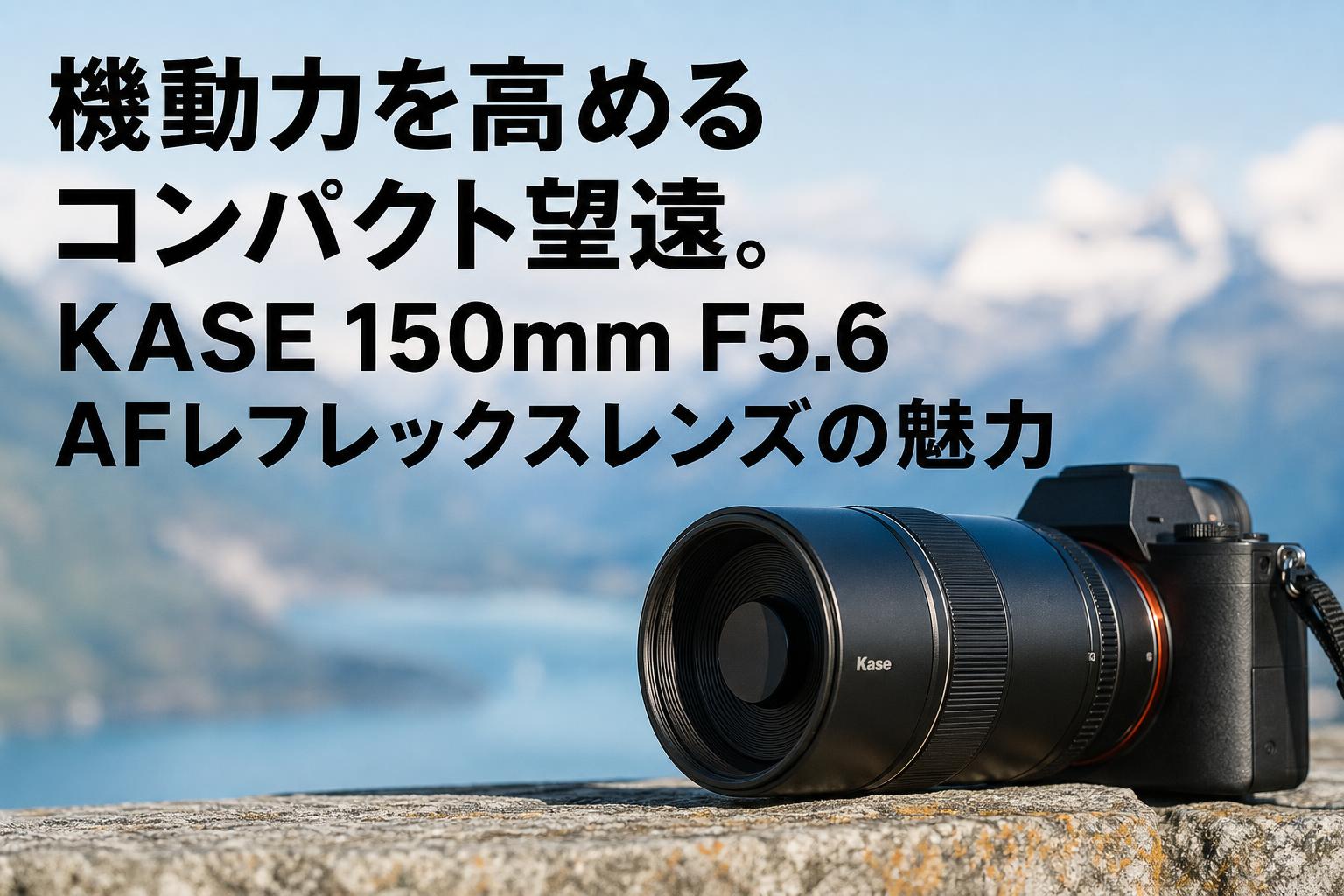 コムラ　望遠レンズ 機動力を高めるコンパクト望遠。KASE 150mm F5.6 AFレフレックスレンズ