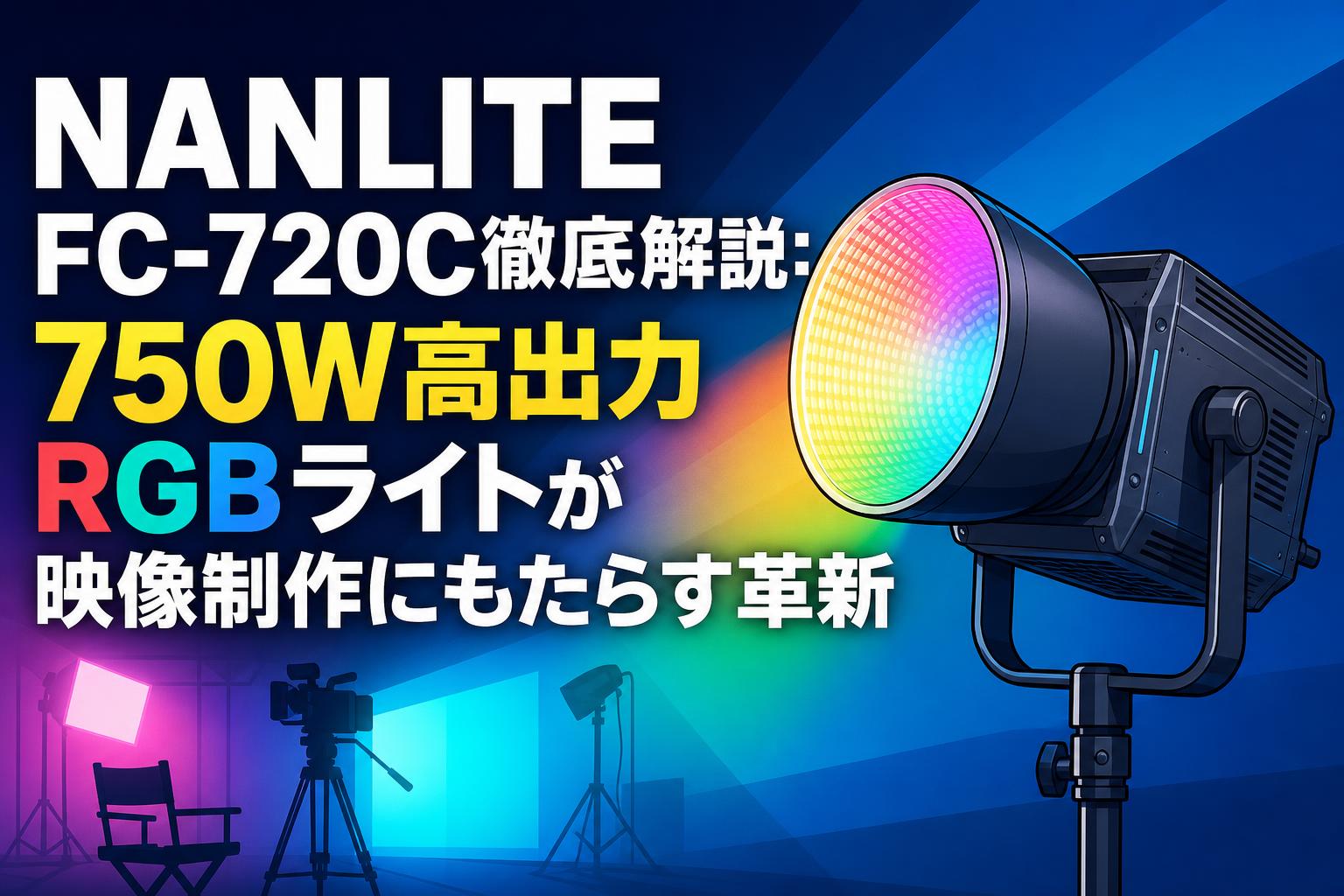 NANLITE FC-720C徹底解説：750W高出力RGBライトが映像制作にもたらす