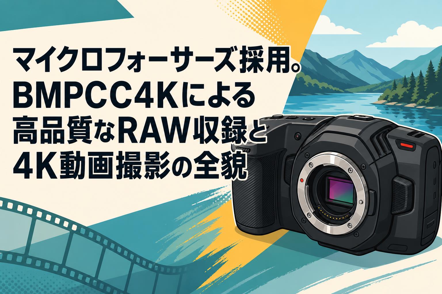 マイクロフォーサーズ採用。BMPCC4Kによる高品質なRAW収録と4K動画撮影