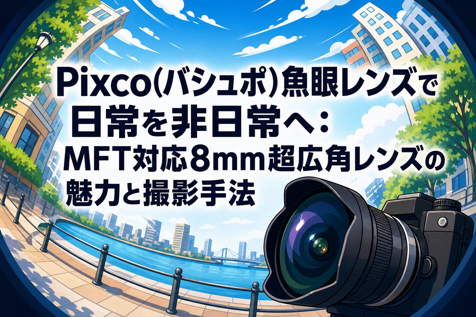 レンズとカメラ専用   コハルさん専用 Pixco(バシュポ)魚眼レンズで日常を非日常へ：MFT対応8mm超広角レンズ