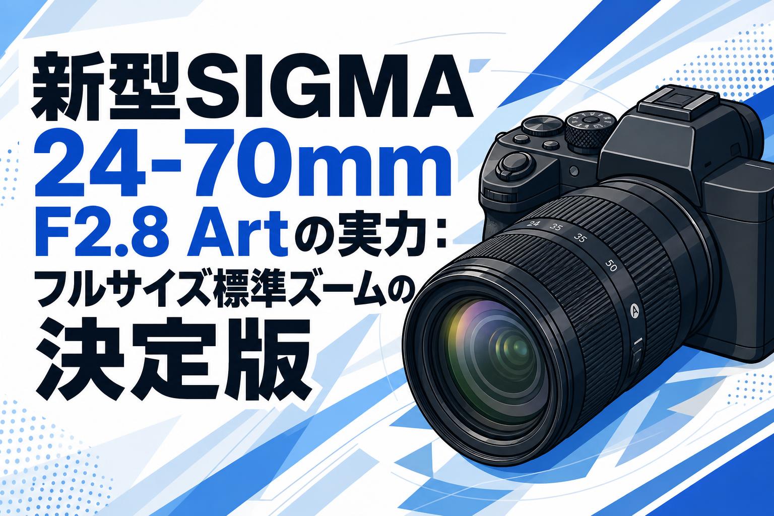 新型SIGMA 24-70mm F2.8 Artの実力：フルサイズ標準ズームの決定版