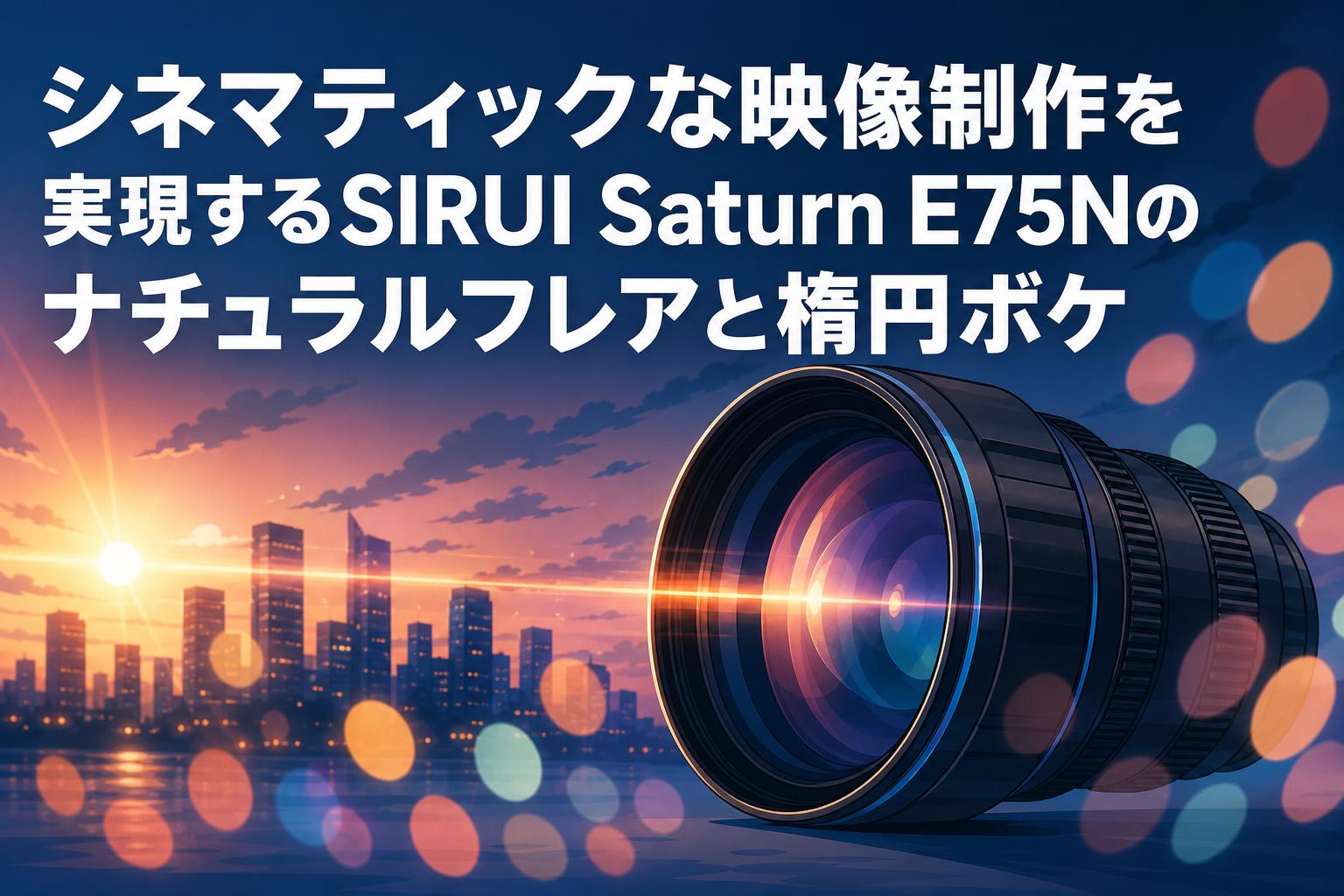 シネマティックな映像制作を実現するSIRUI Saturn E75Nのナチュラル 