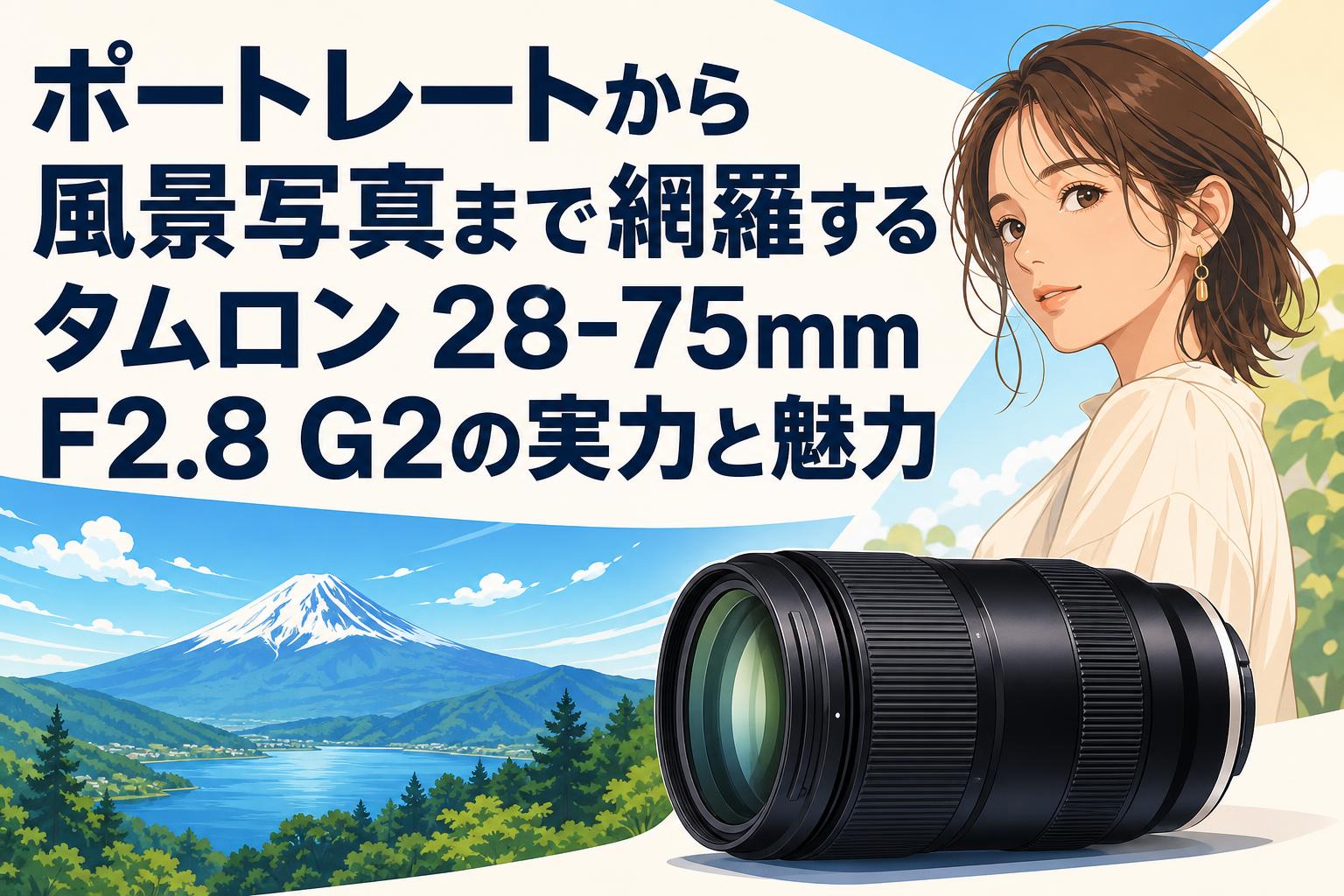 ❤️自然な描写力を実現♪TAMRON28-75mm F2.8 Canon用❤️ ポートレートから風景写真まで網羅するタムロン 28-75mm F2.8 G2の実力
