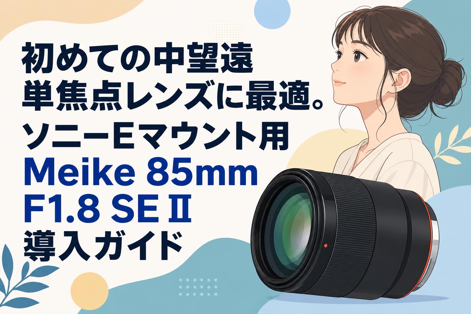 初めての中望遠単焦点レンズに最適。ソニーEマウント用Meike 85mm F1.8
