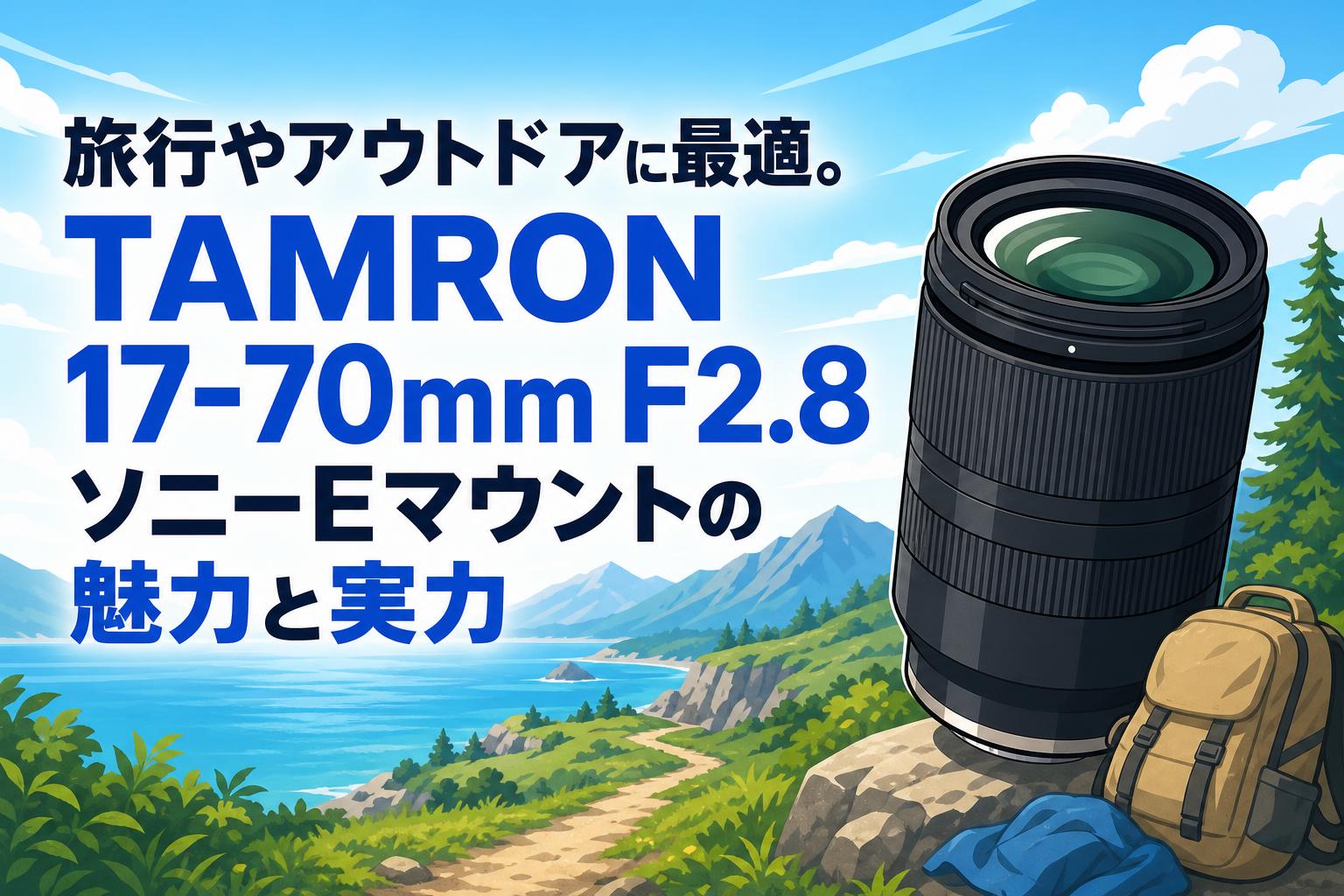 TAMRON17-70mmF2.8　ソニーEマウント 旅行やアウトドアに最適。TAMRON 17-70mm F2.8 ソニーEマウントの魅力