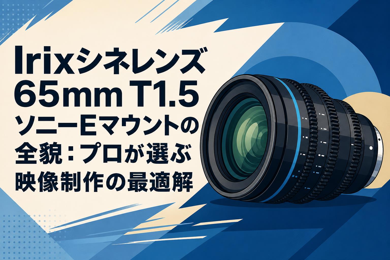 Irixシネレンズ65mm T1.5 ソニーEマウントの全貌：プロが選ぶ映像制作