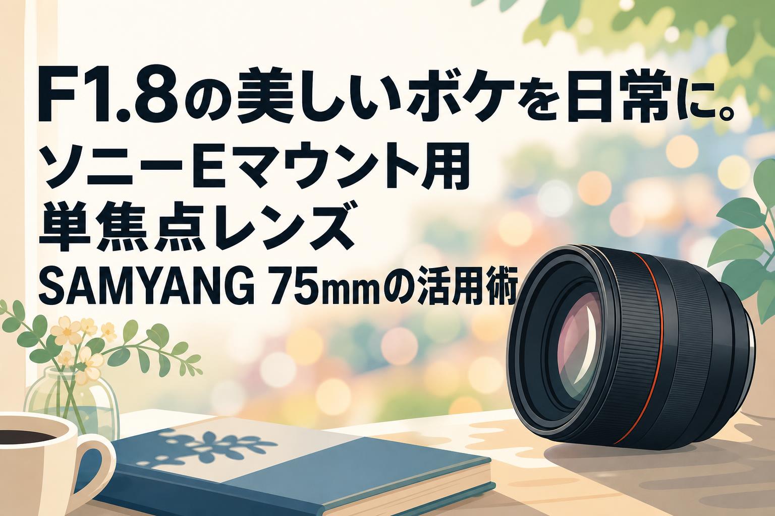 F1.8の美しいボケを日常に。ソニーEマウント用単焦点レンズSAMYANG