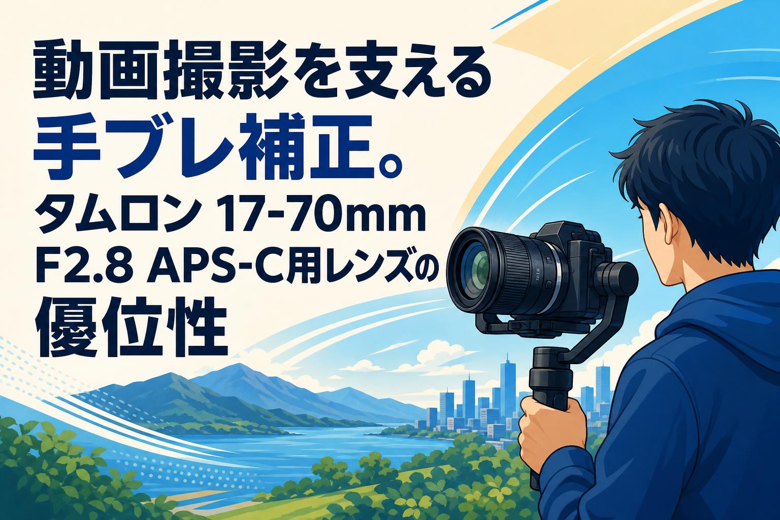 動画撮影を支える手ブレ補正。タムロン 17-70mm F2.8 APS-C用レンズの