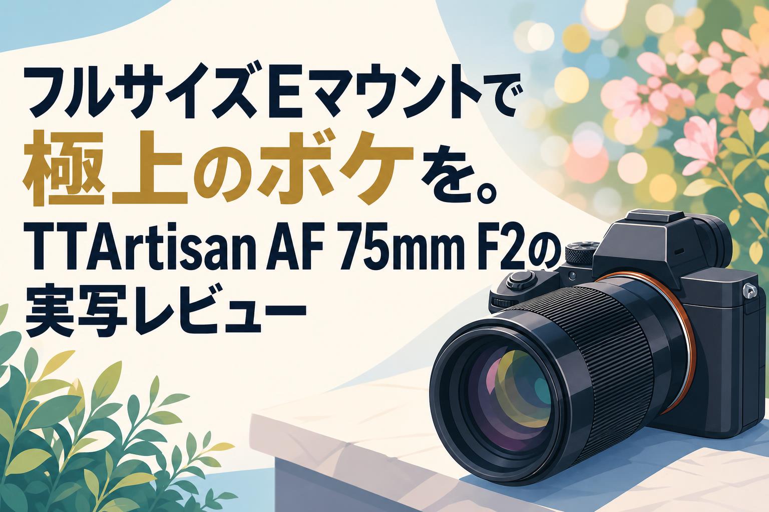 フルサイズEマウントで極上のボケを。TTArtisan AF 75mm F2の実写
