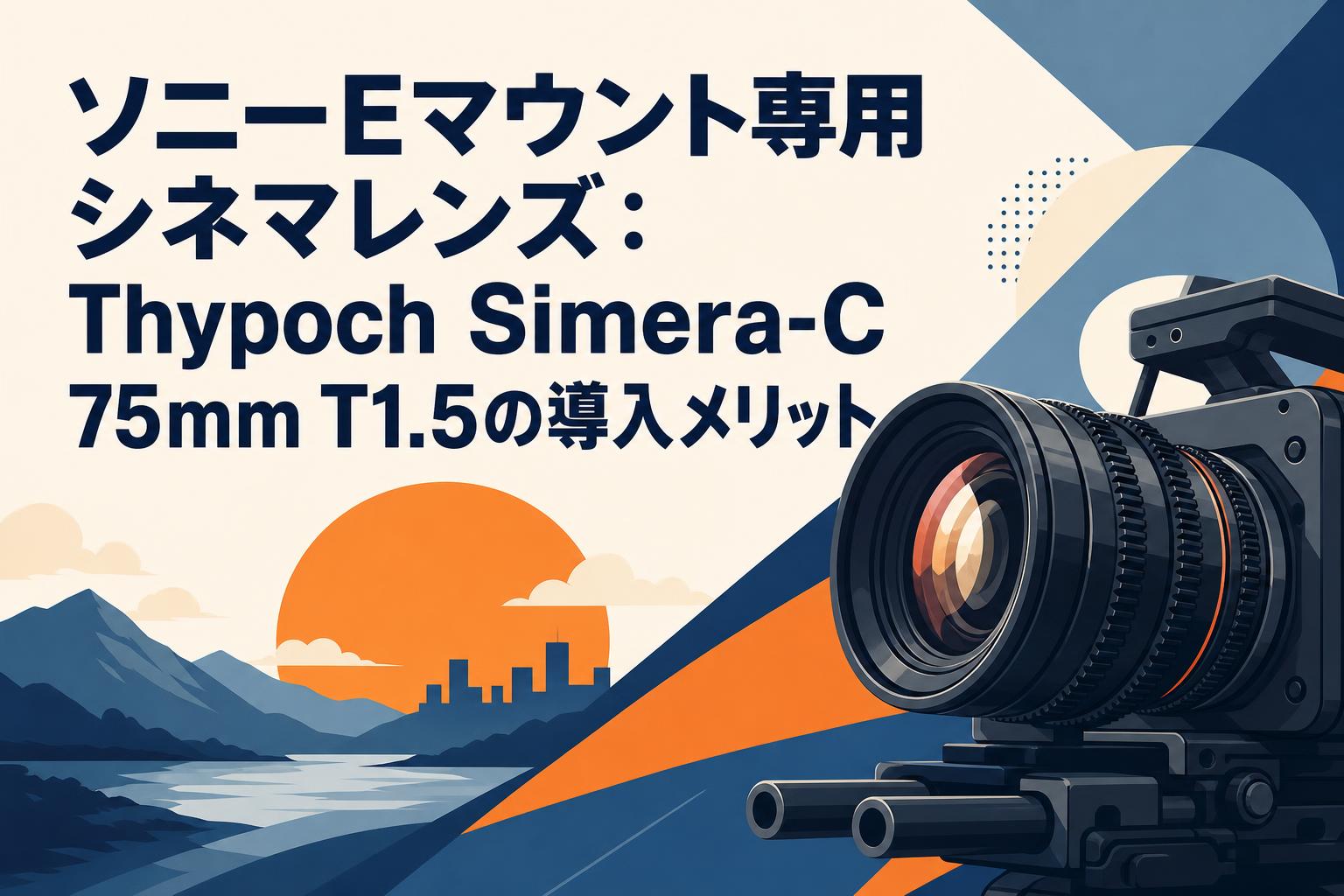 ソニーEマウント専用シネマレンズ：Thypoch Simera-C 75mm T1.5の導入