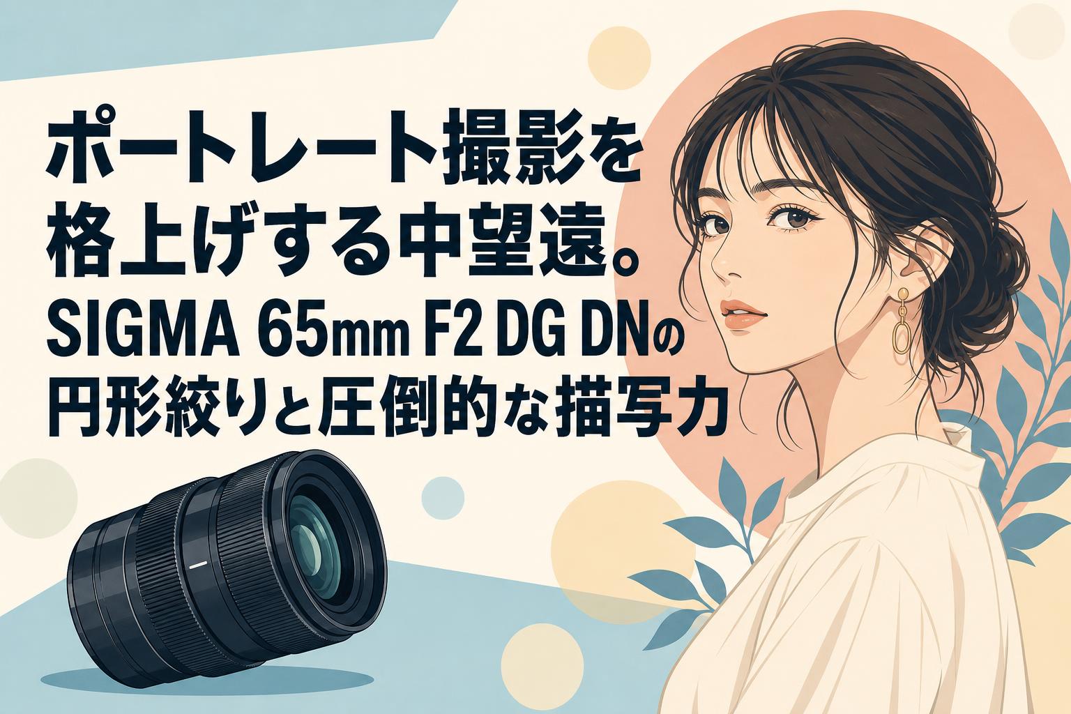 望遠/SIGMA蓋なし ポートレート撮影を格上げする中望遠。SIGMA 65mm F2 DG DNの円形絞り