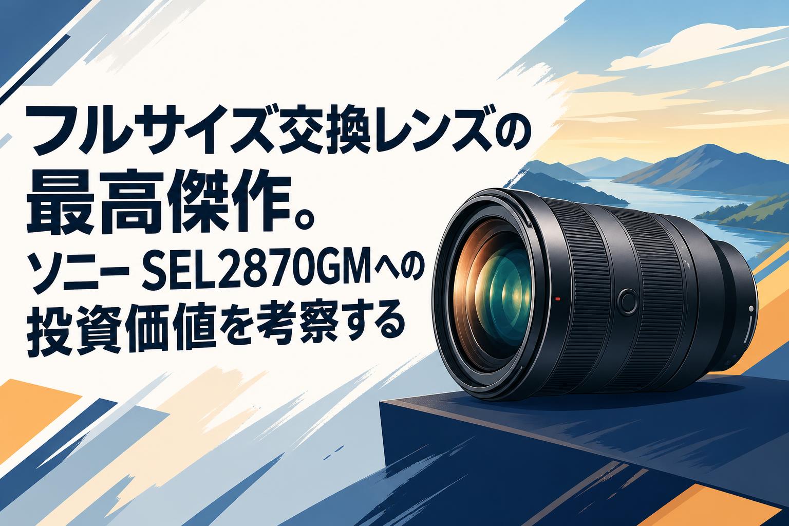 SONY SEL2870 交換レンズ フルサイズ交換レンズの最高傑作。ソニー SEL2870GMへの投資価値を考察