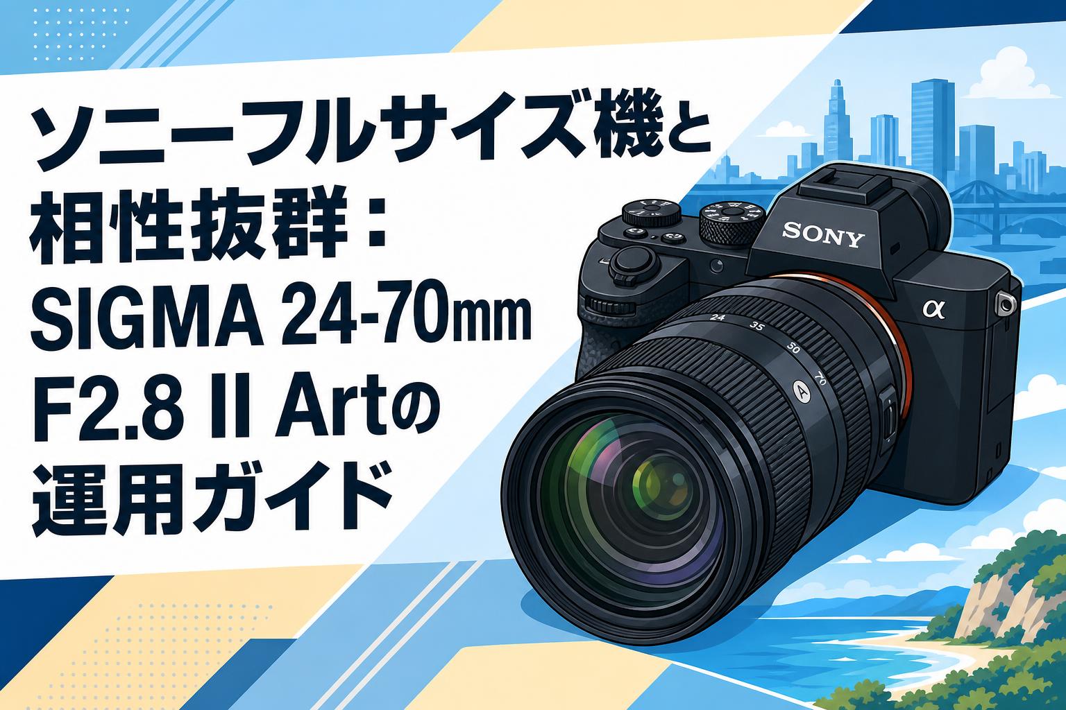 ♥︎◇早い者勝ち♪ ◇SIGMA 24-70mm F2.8 Sony ◇美品 ソニーフルサイズ機と相性抜群：SIGMA 24-70mm F2.8 II Artの運用