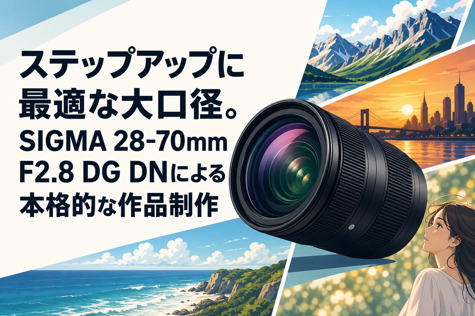 ステップアップに最適な大口径。SIGMA 28-70mm F2.8 DG DNによる本格的
