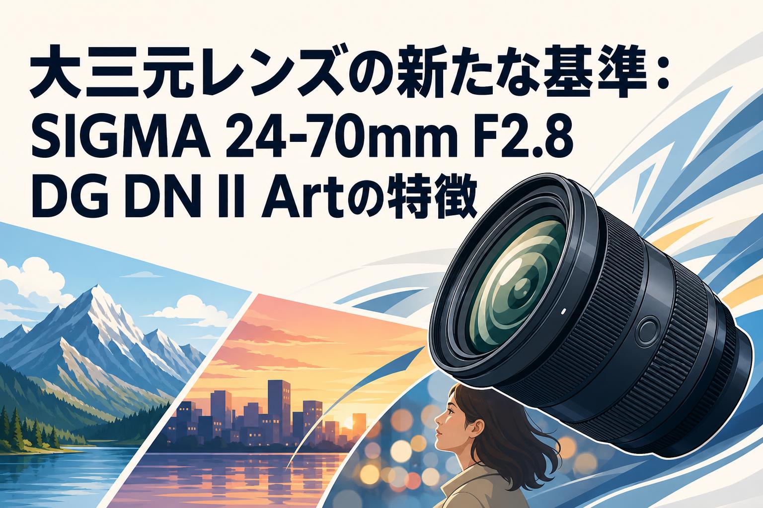 大三元レンズの新たな基準：SIGMA 24-70mm F2.8 DG DN II Artの特徴