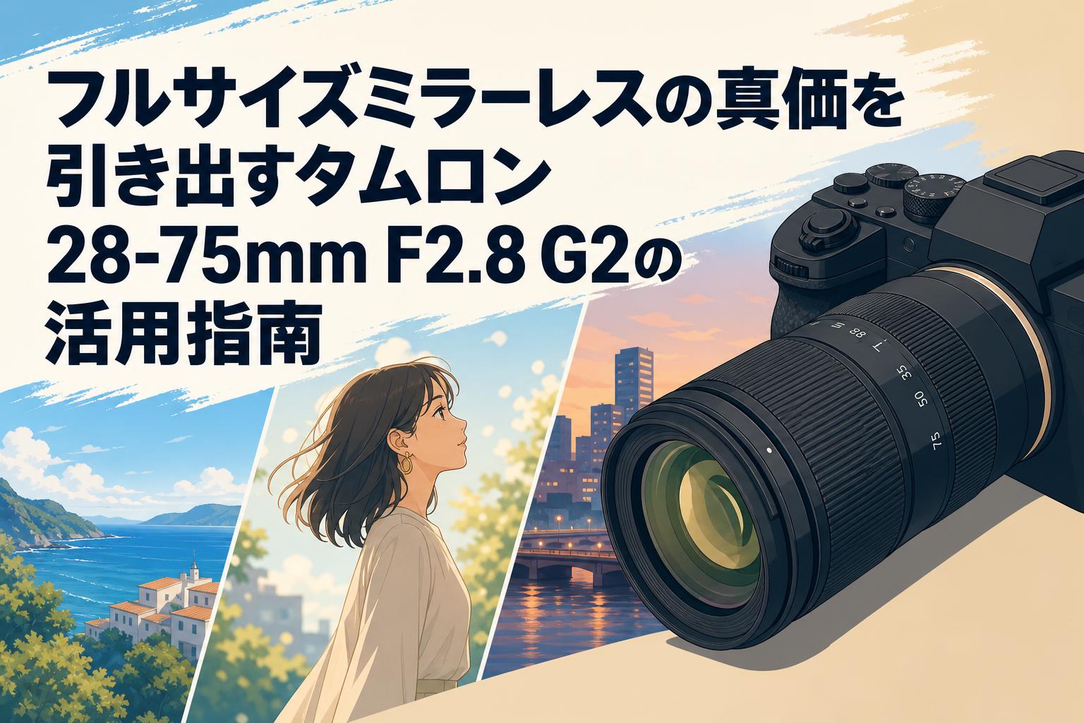 フルサイズミラーレスの真価を引き出すタムロン 28-75mm F2.8 G2の活用