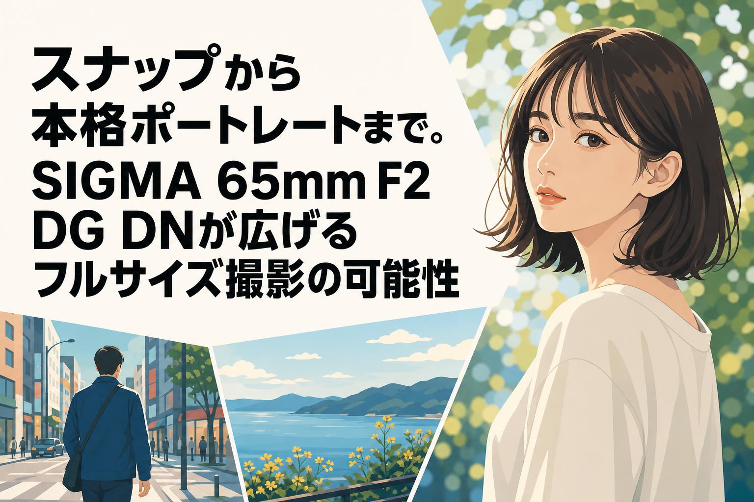 スナップから本格ポートレートまで。SIGMA 65mm F2 DG DNが広げるフル