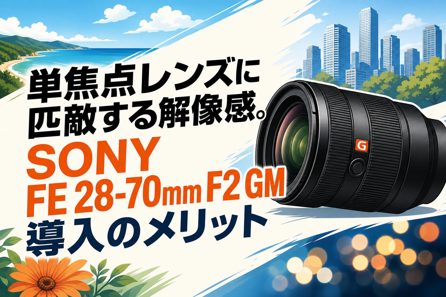 単焦点レンズに匹敵する解像感。SONY FE 28-70mm F2 GM導入のメリット