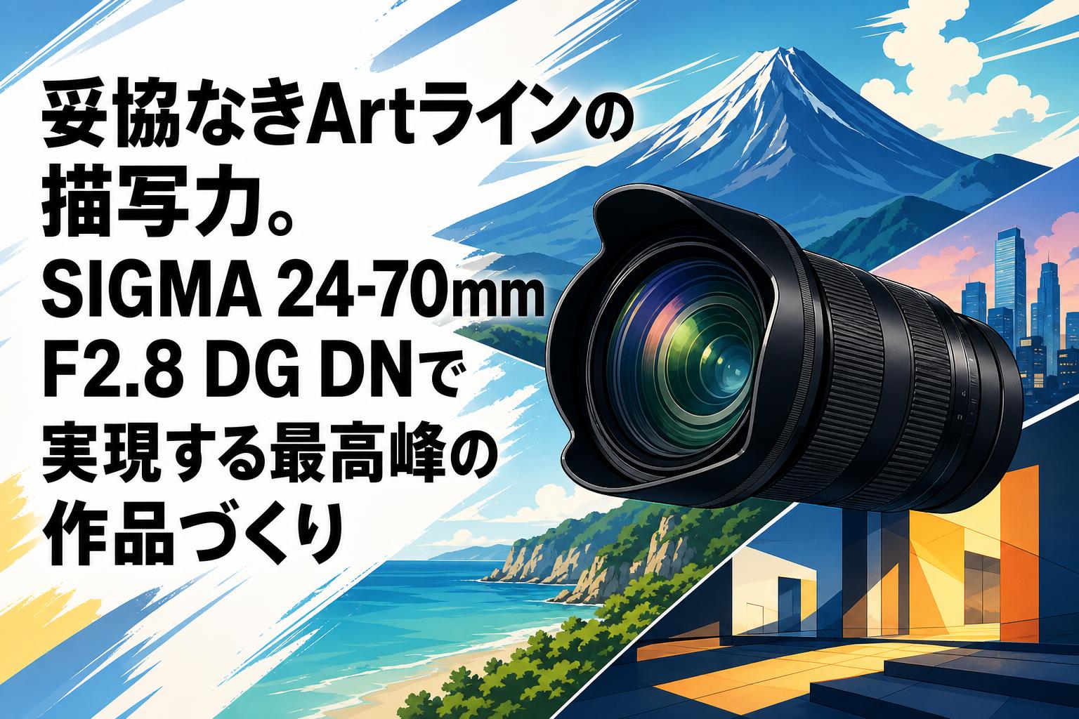 妥協なきArtラインの描写力。SIGMA 24-70mm F2.8 DG DNで実現する最