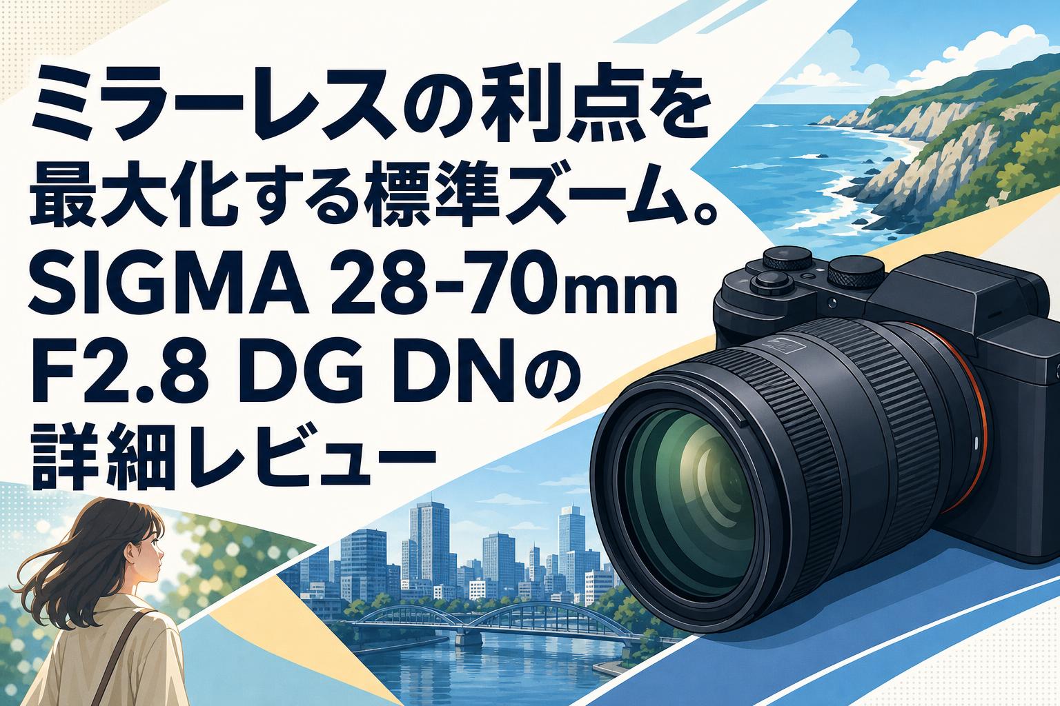 D70&SIGMA28-80mm レンズ【使用感あり：ショット数14,216枚】 ミラーレスの利点を最大化する標準ズーム。SIGMA 28-70mm F2.8 DG DNの