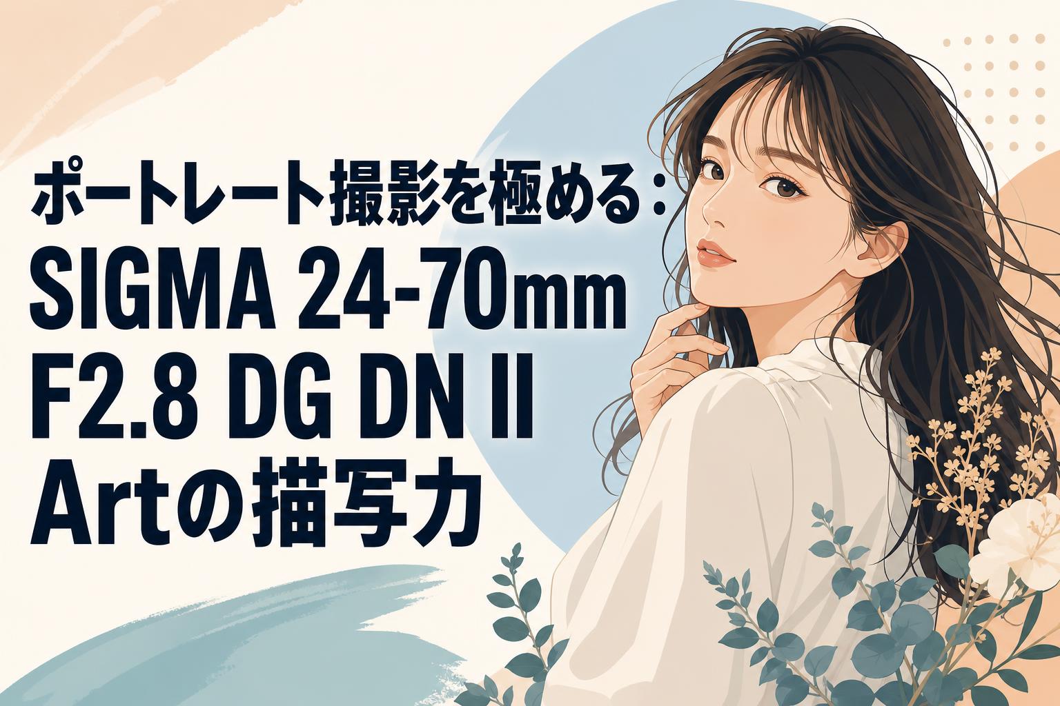 ポートレート撮影を極める：SIGMA 24-70mm F2.8 DG DN II Artの描写力