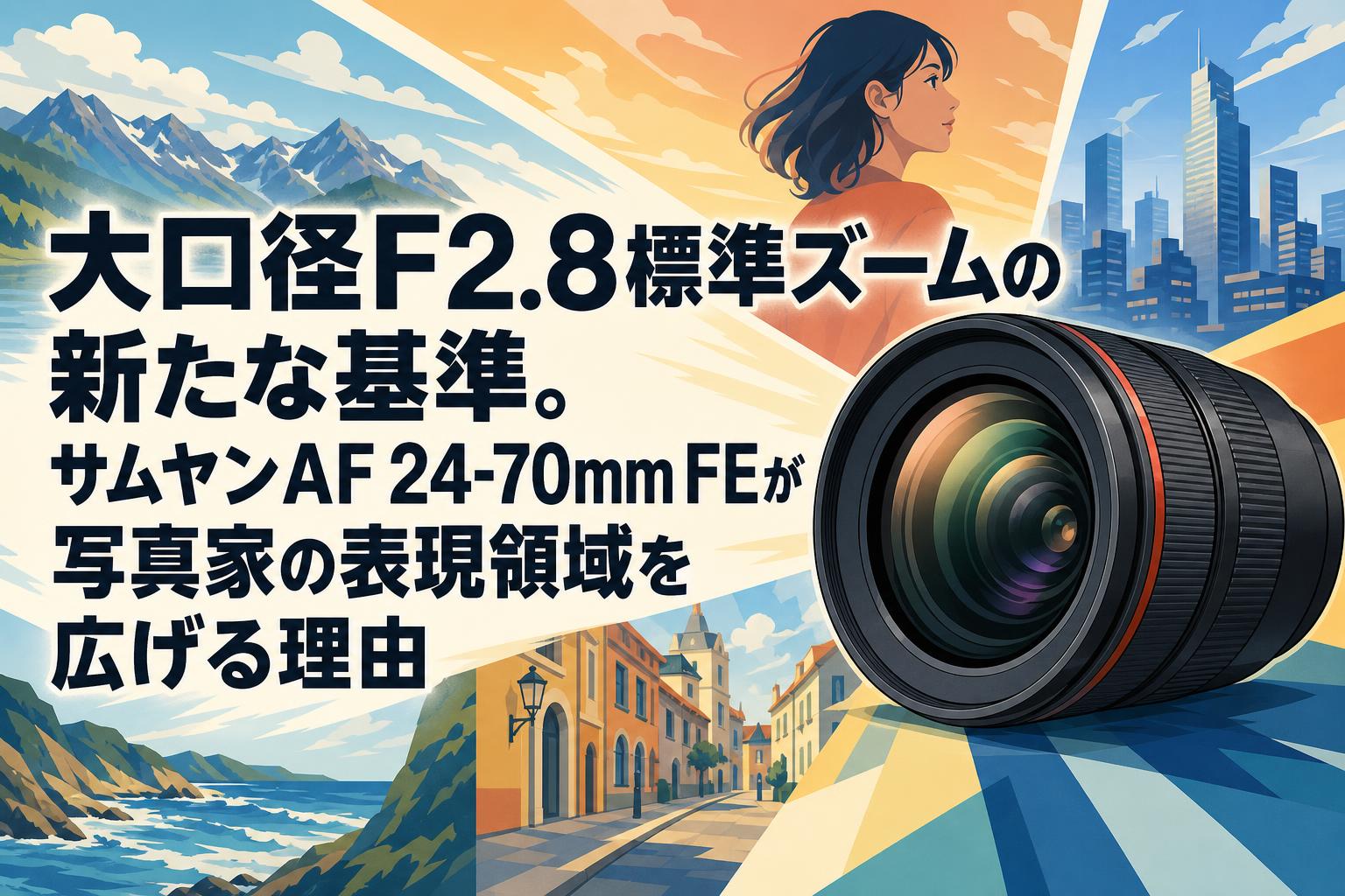 大口径F2.8標準ズームの新たな基準。サムヤンAF 24-70mm FEが写真家の